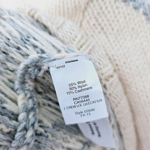 J. Crew Cashmere Blend Women's Pullover Sweater Cream XS - Picture 5 of 6